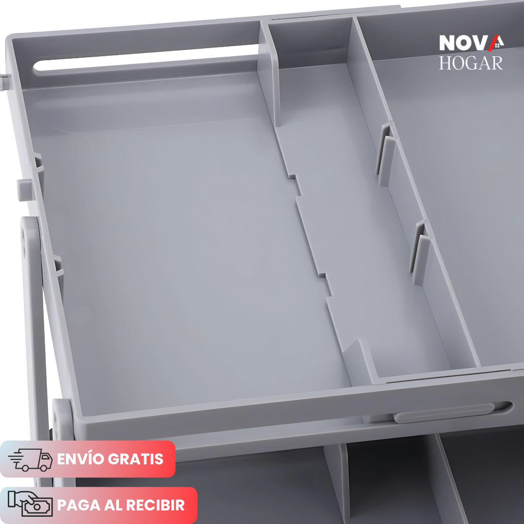 SlideBin™ Organizador de 3 Niveles Ajustable