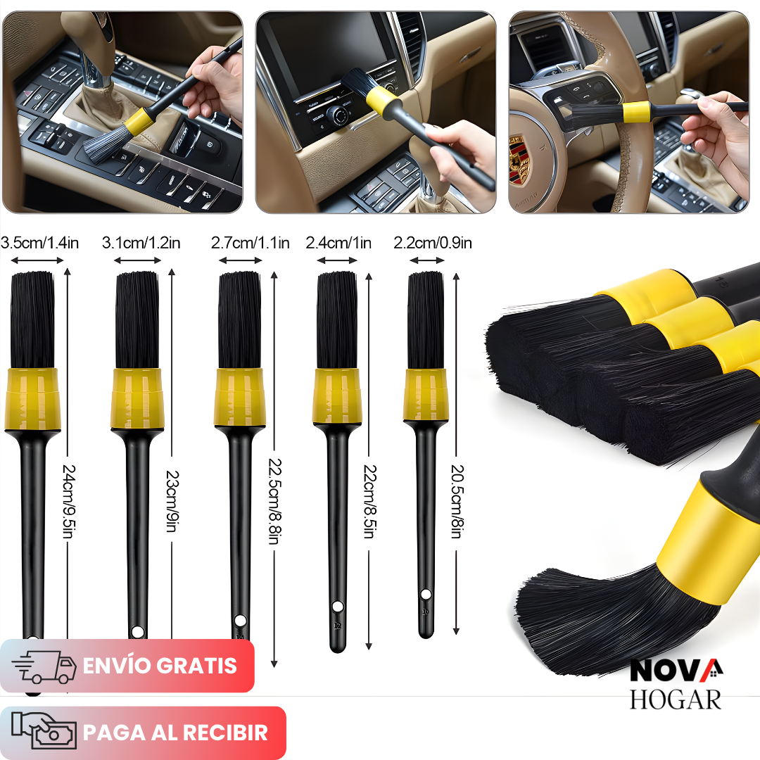 DetailerCar™ Kit de Limpieza Profesional 22 Piezas