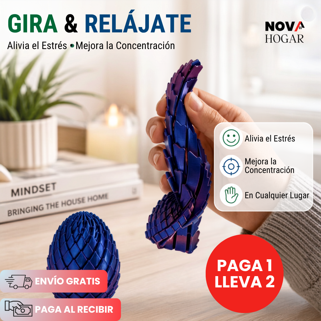 2x1 DragonEase™ Huevo Sensorial Relajante Dragón