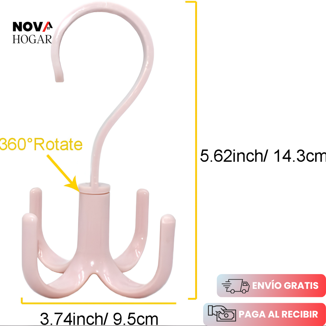 StyleHook™ Set x10 Gancho Giratorio Para Armario
