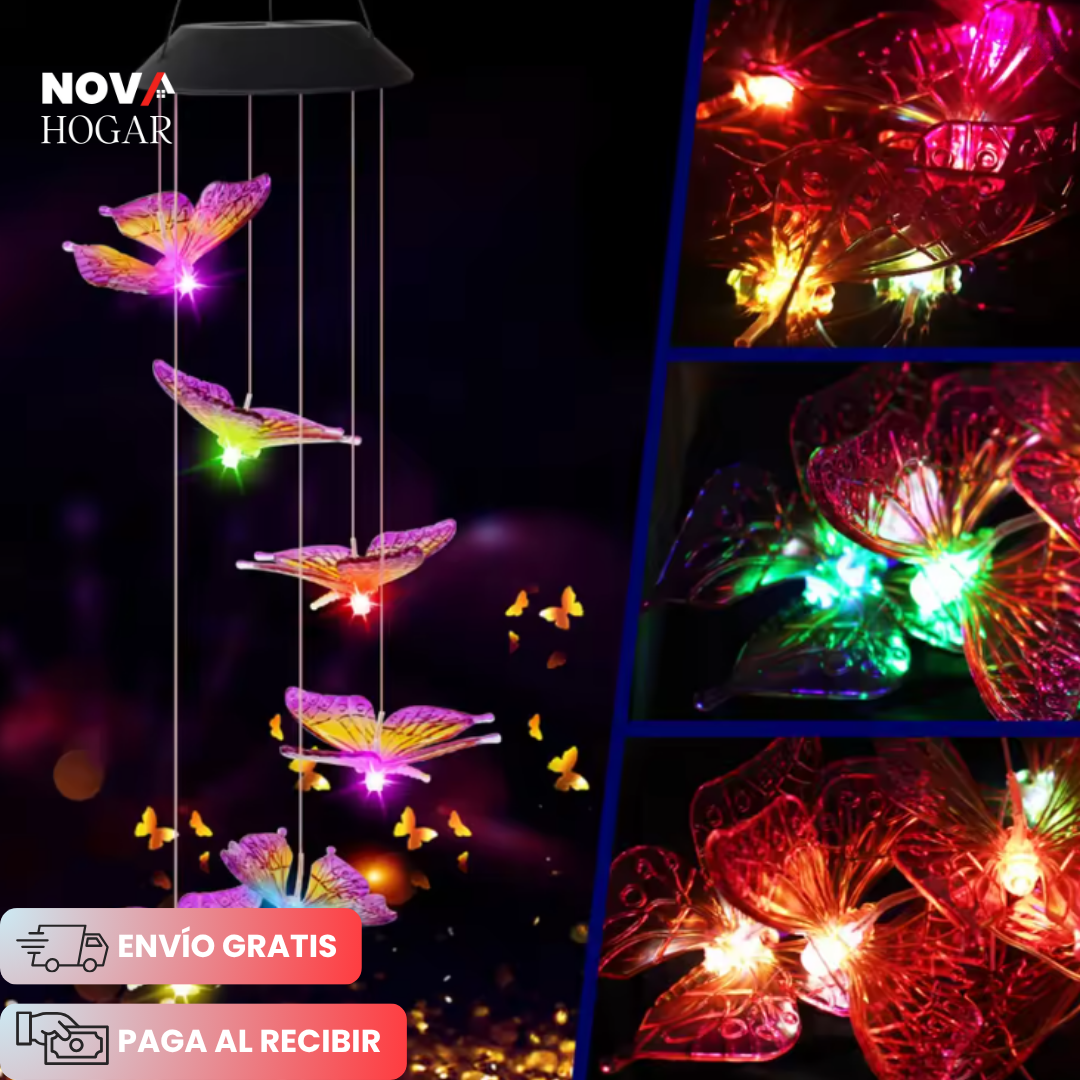 LumiFlutter™ Campanillas de Mariposas con Energía Solar