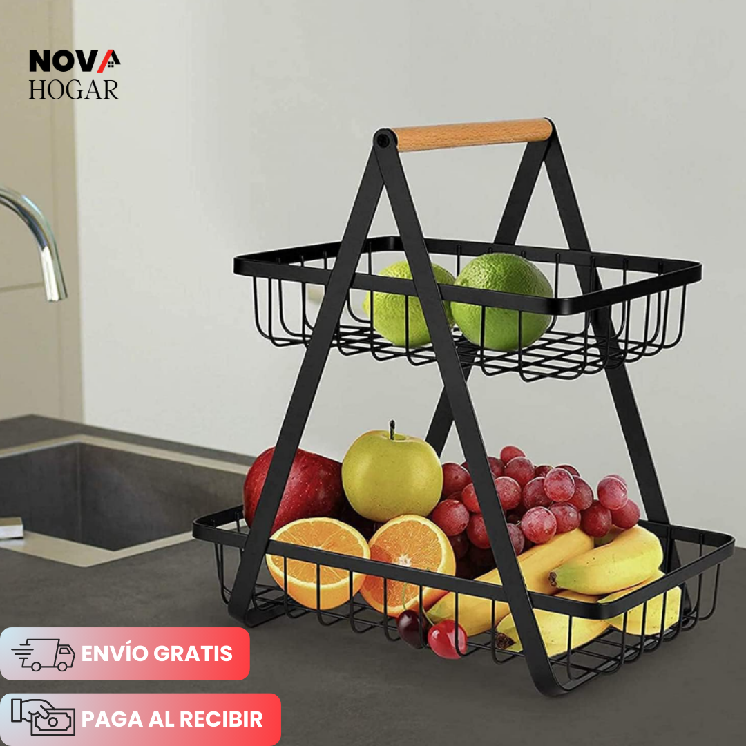FreshLuxe™ Organizador de 2 Niveles para Cocina