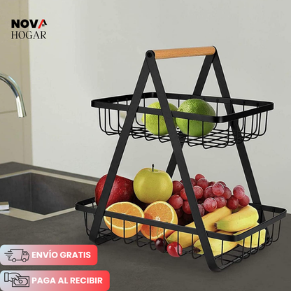 FreshLuxe™ Organizador de 2 Niveles para Cocina