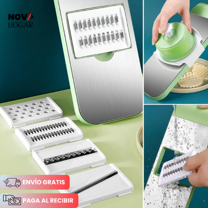 EasySlice™ Rebanador 6 en 1 con Diseño Seguro para Dedos