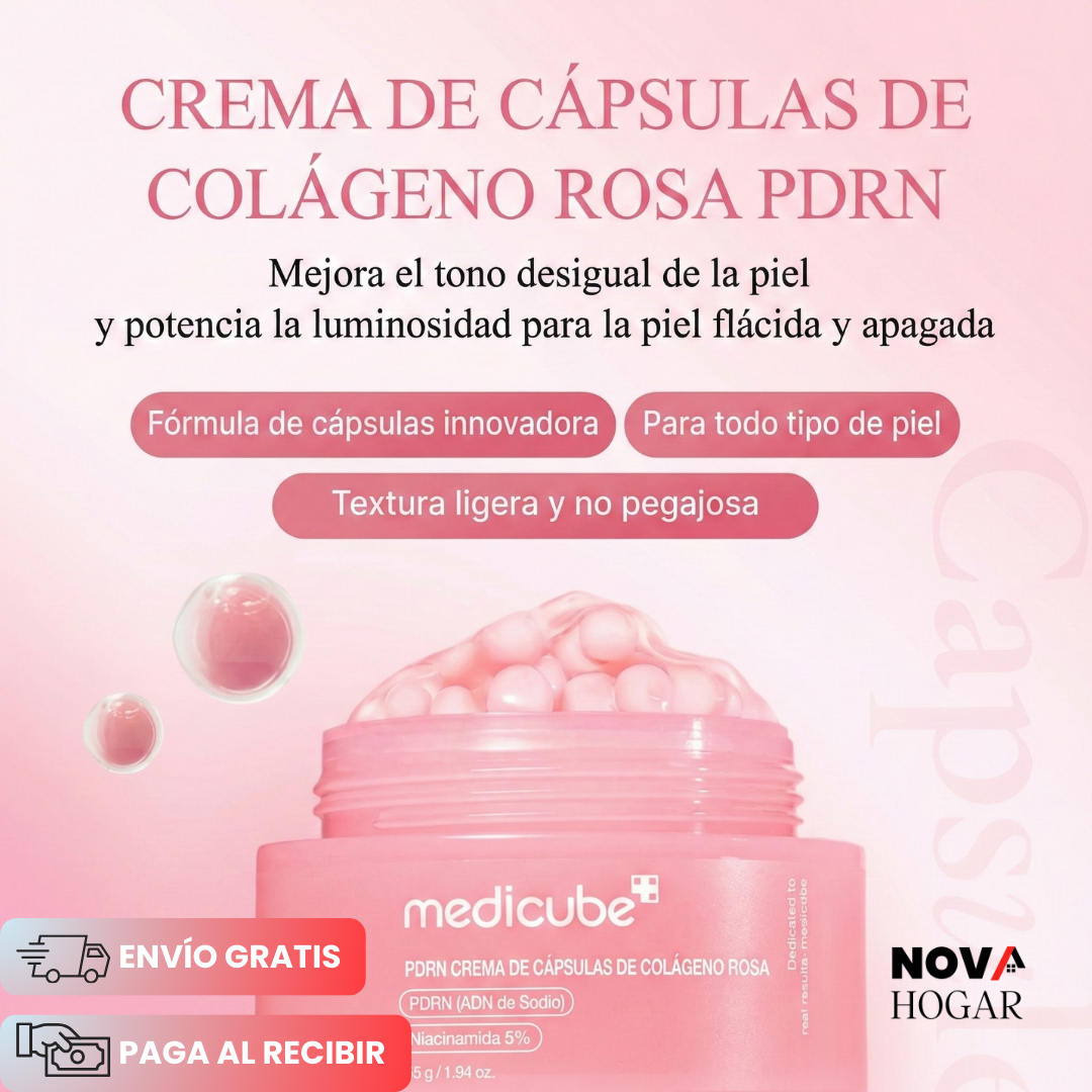 Medicube™ Crema Reafirmante con Cápsulas Pink PDRN de 55gr