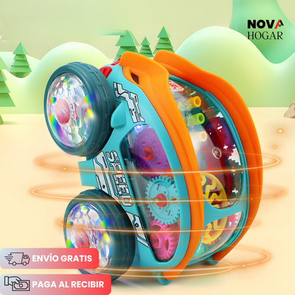 GearRacer™ Auto Dinámico con Luces y Acrobacias