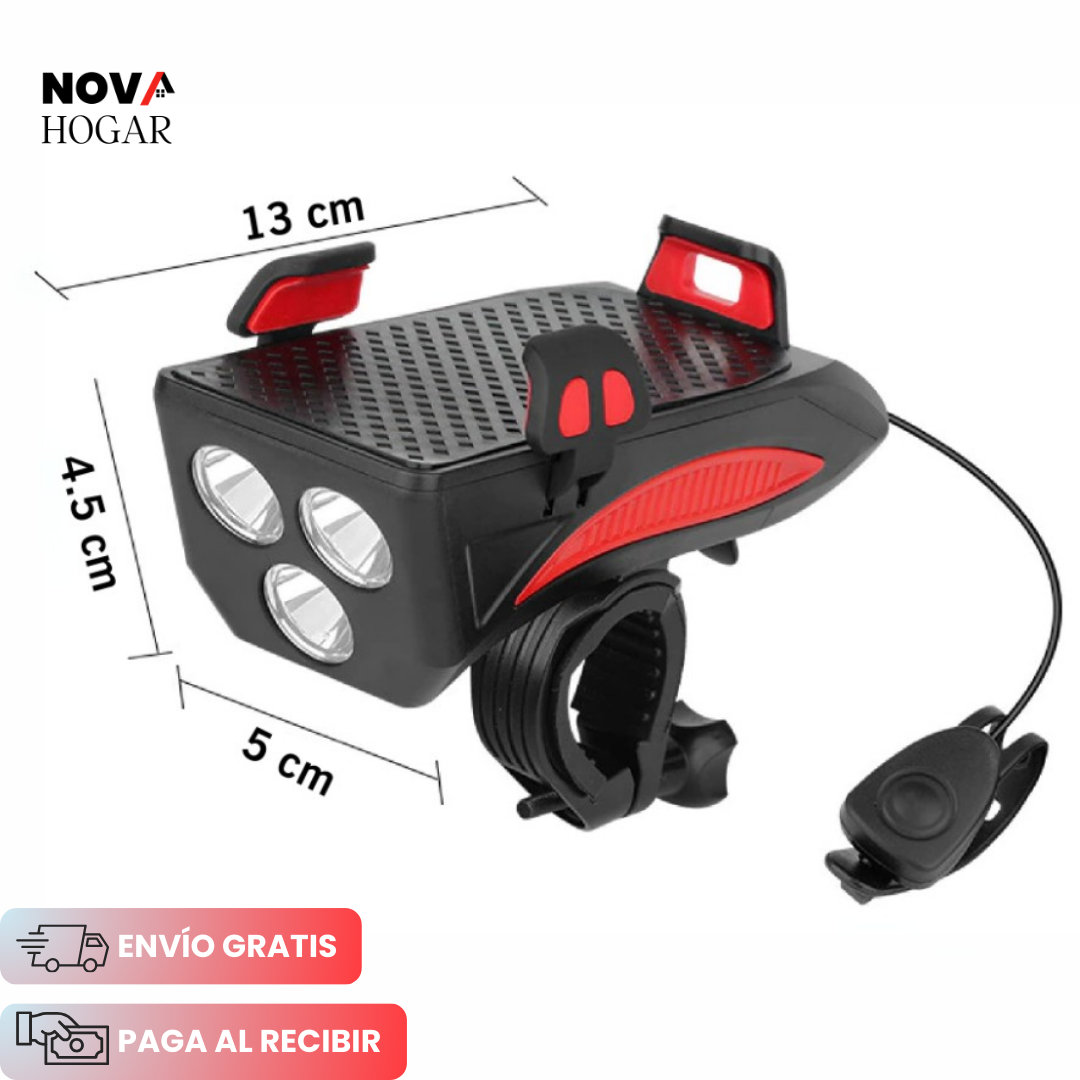 LumiRide™ Faro Recargable Multifunción
