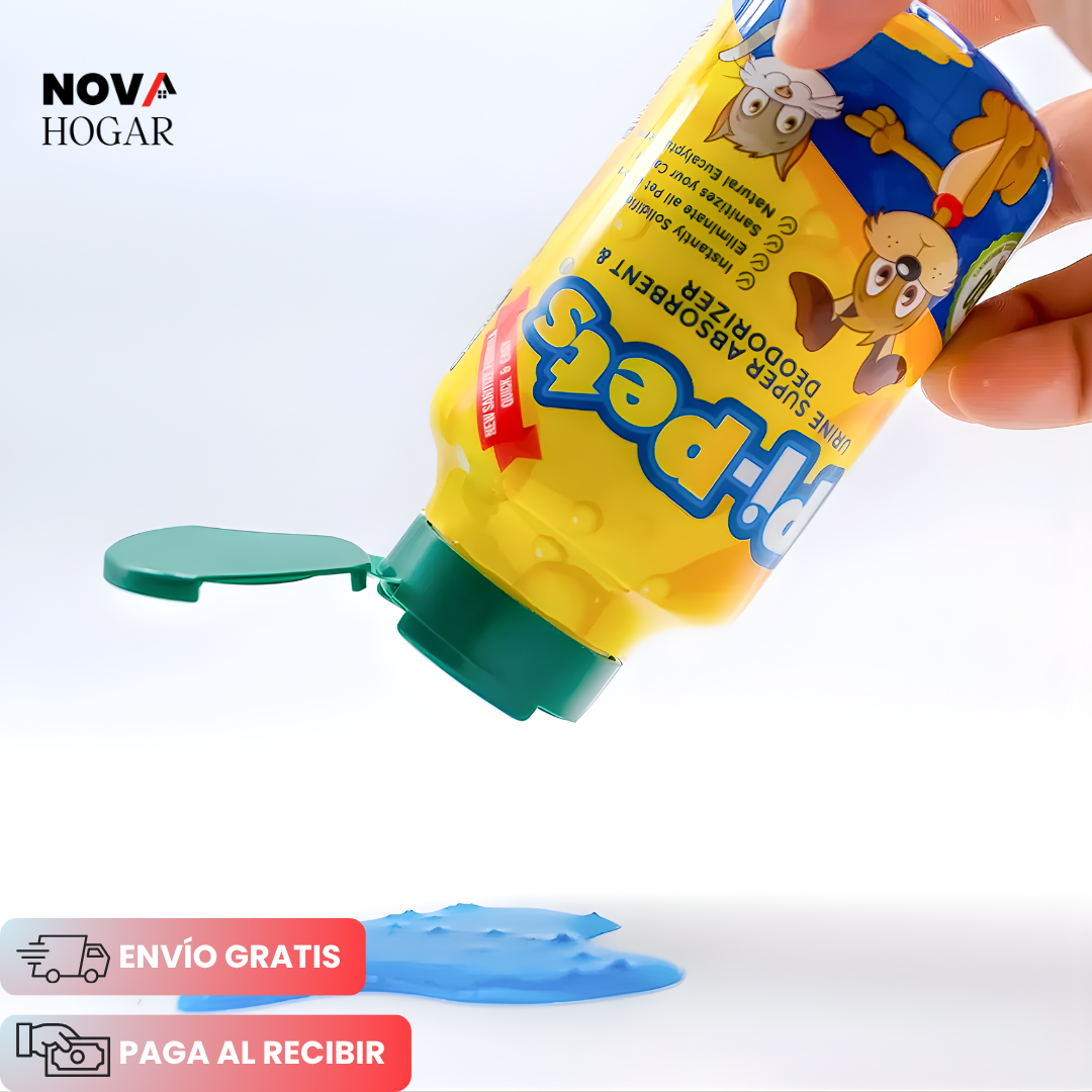 Pipets™ Polvo Solidificador para Orina de Mascotas 100Gr