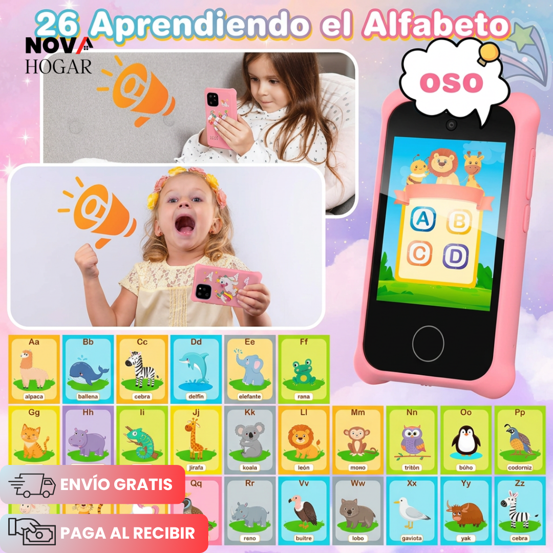 KidPhone™ Celular Educativo con Cámara Dual para Niños