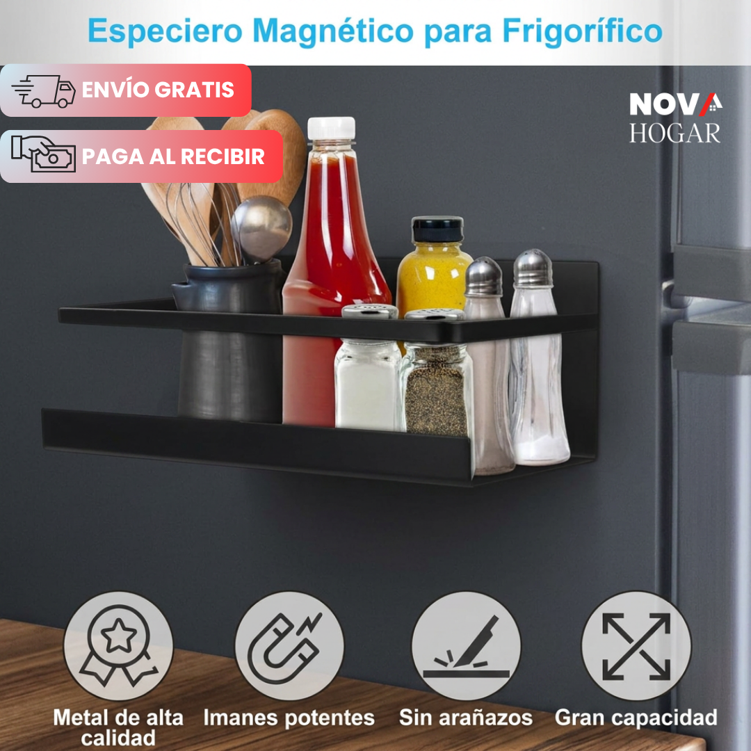 MagneRack™ Set x4 Estantes Magnéticos para Refrigerador