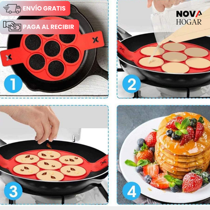PerfectFlip™ Molde para Hacer Pancakes y Huevos Perfectos