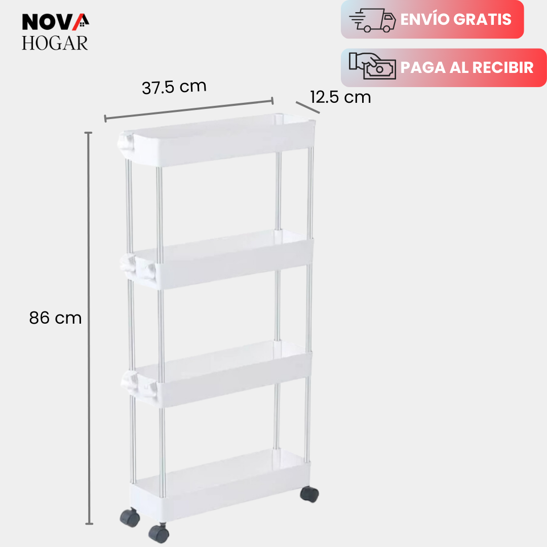 SlimCart™ Carrito Organizador Ahorrador de Espacio