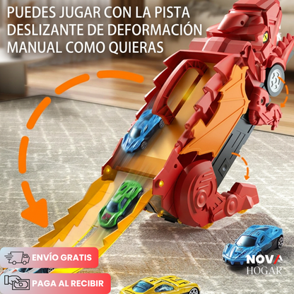 Tracksaurus™ Camión Dinosaurio Con Pista + Carritos y Dinosaurios