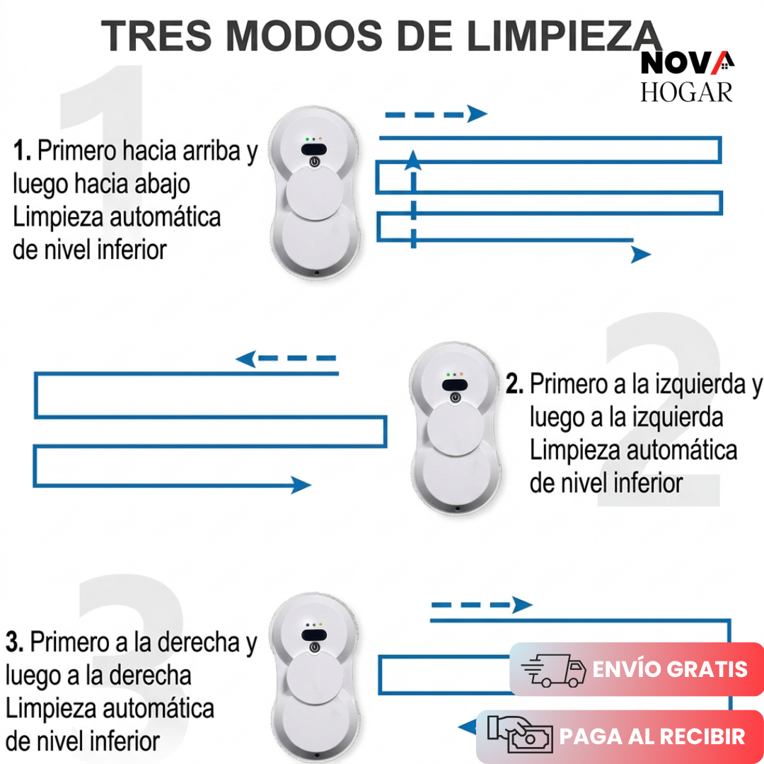 ClearGlass™ Robot Limpiador De Ventanas Automático