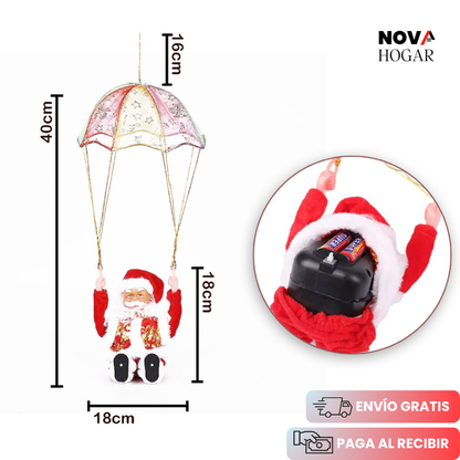 SantaDrop™ Santa Paracaidista Giratorio