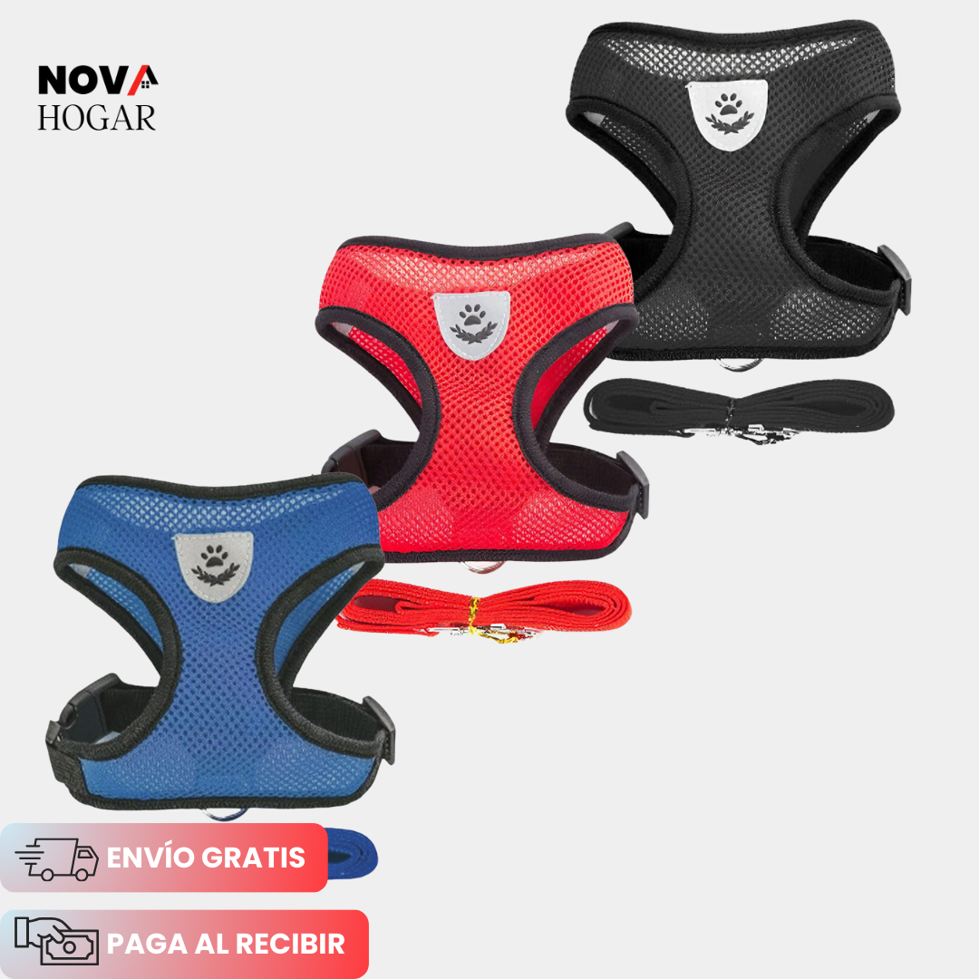 2x1 SafePaws™ Arnés Ajustable que Protege a tu Mascota