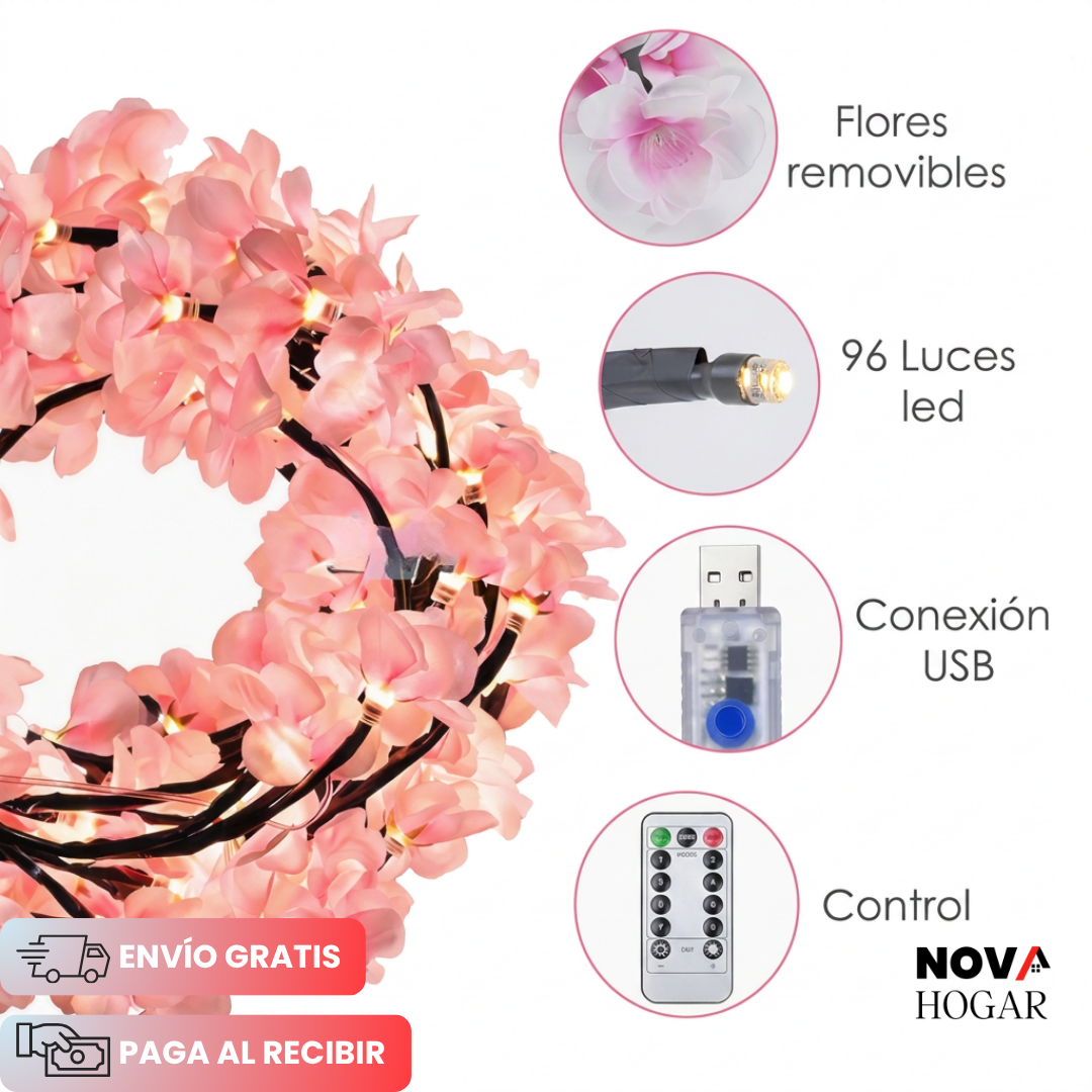 MagicSakura™ Hermosas Flores De Cerezo Iluminadas