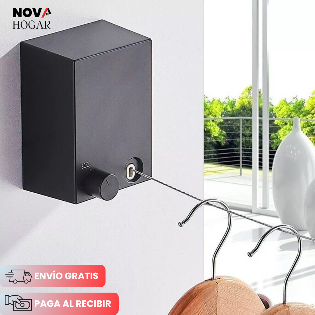 FlexiCord™ Tendedero con Sistema de Retracción Ahorra Espacio