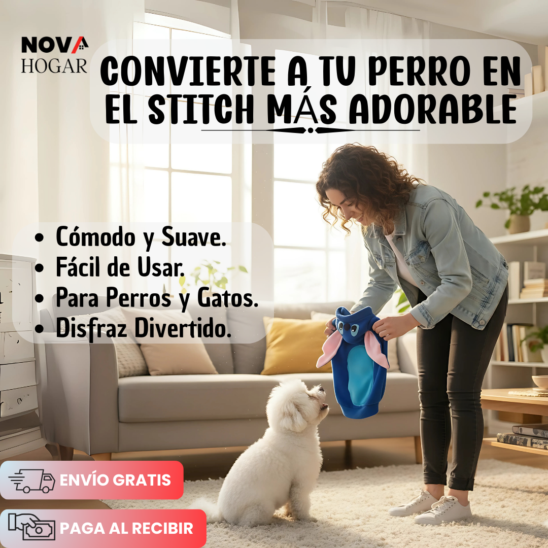 PawCostume™ Disfraz de Stitch para Perros