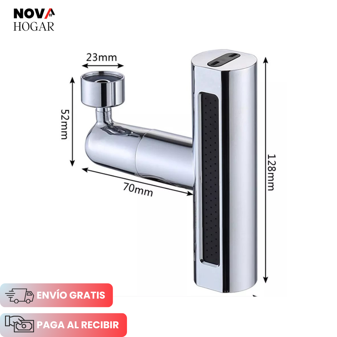 CascadeFlex™ Elegante Extensión de Grifo con 4 Modos de Flujo