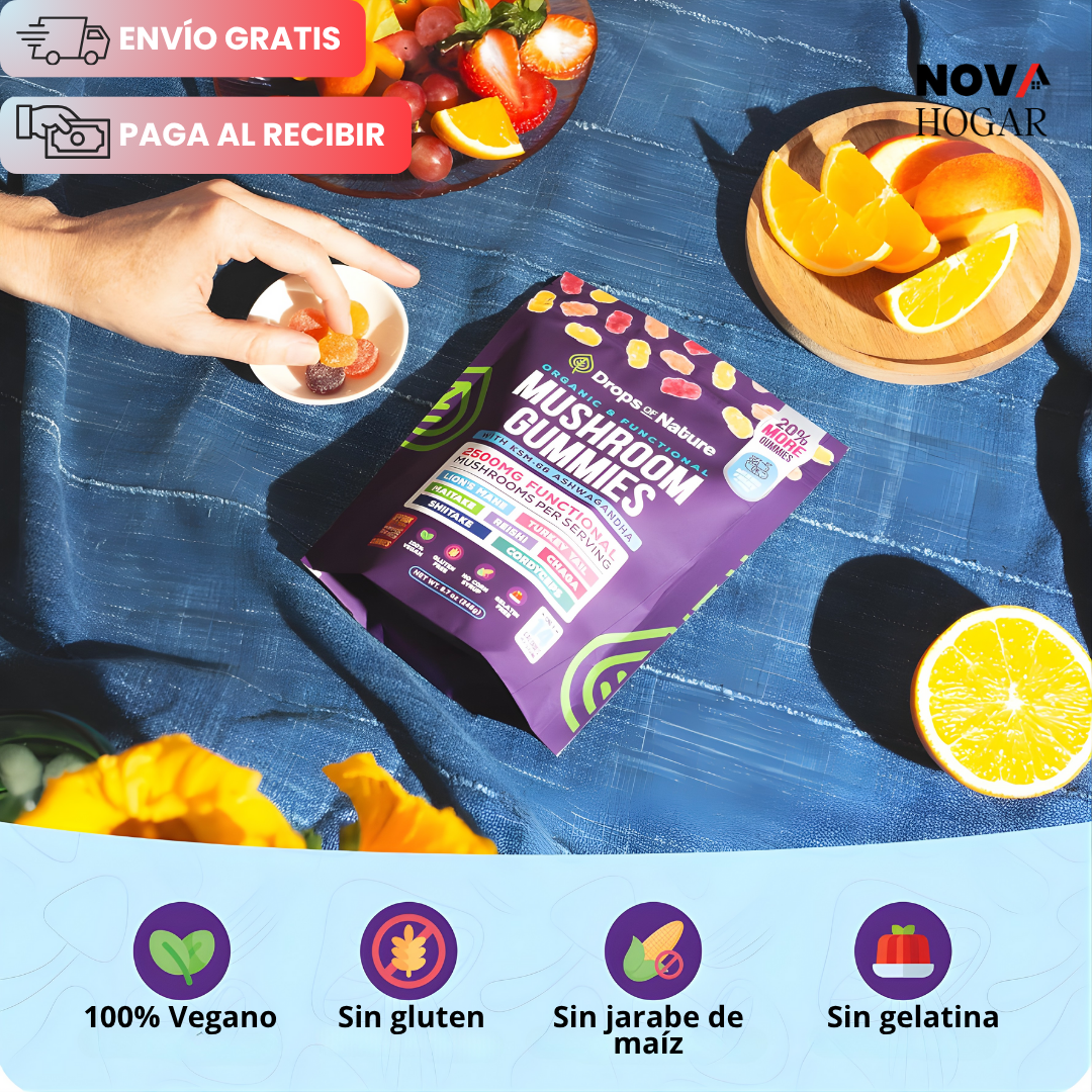 Pack X60 ShroomMind™ Gomitas con Hongos para Enfoque Mental