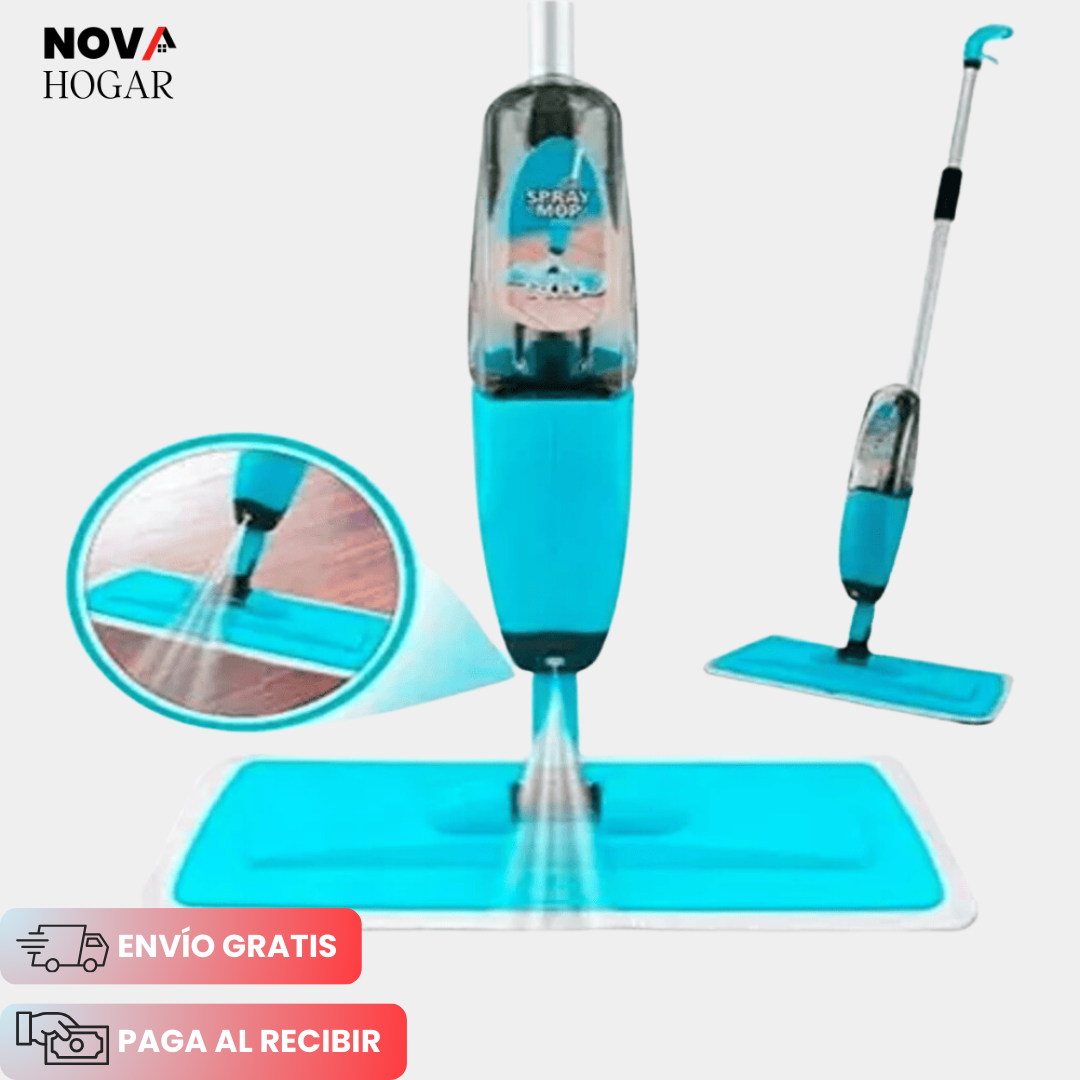 SprayClean™ Trapeador de Microfibra con Rociador Integrado