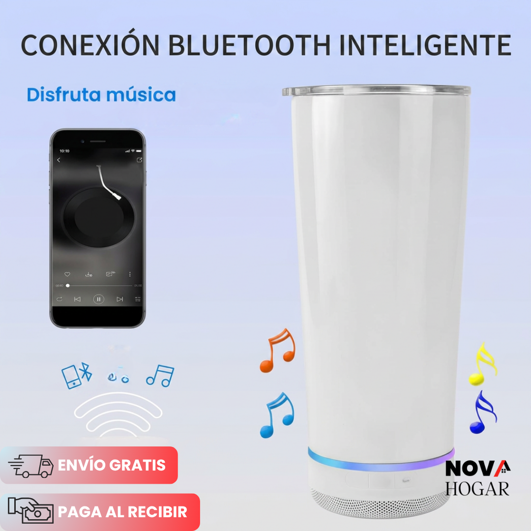 BeatSip™ Termo Con Parlante Bluetooth Integrado