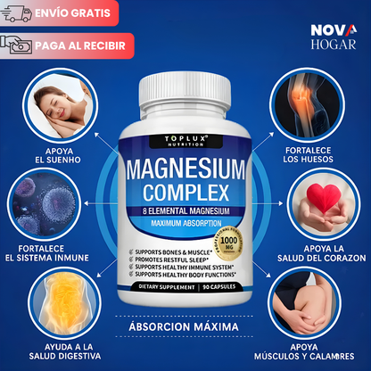 2X1 Magnesium Complex™ Complejo Natural de Magnesio 8 en 1