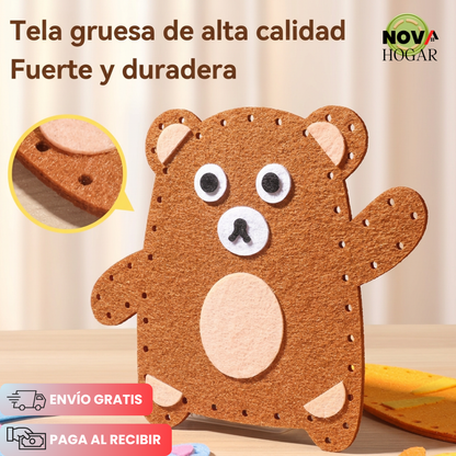 StitchBuddy™ Kit De Costura para 6 Peluches de Fieltro