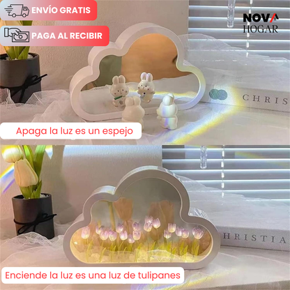 InfiniteBloom™ Lámpara con Increíble Efecto Infinito de Tulipanes