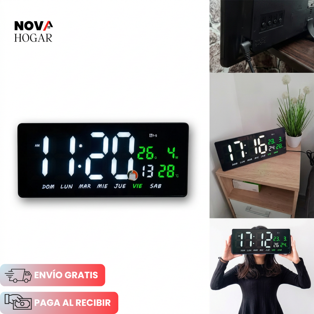 SmarTime™ Reloj Digital de Pared de Gran Tamaño