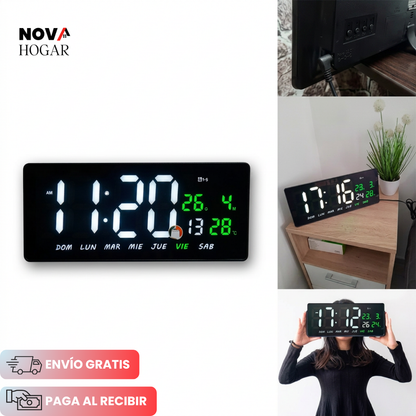 SmarTime™ Reloj Digital de Pared de Gran Tamaño