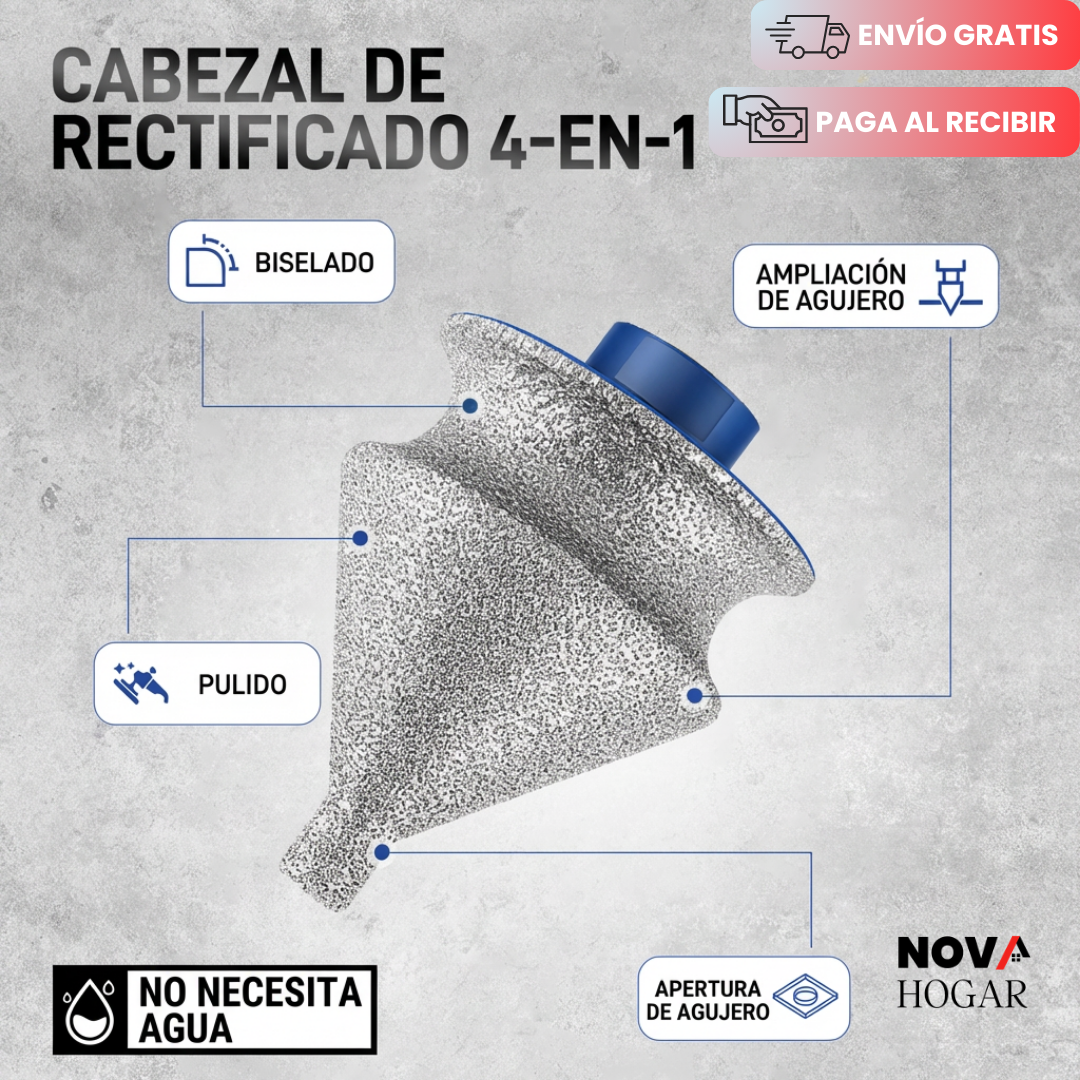 QuaDrill™ Broca Diamantada 4 Herramientas en 1
