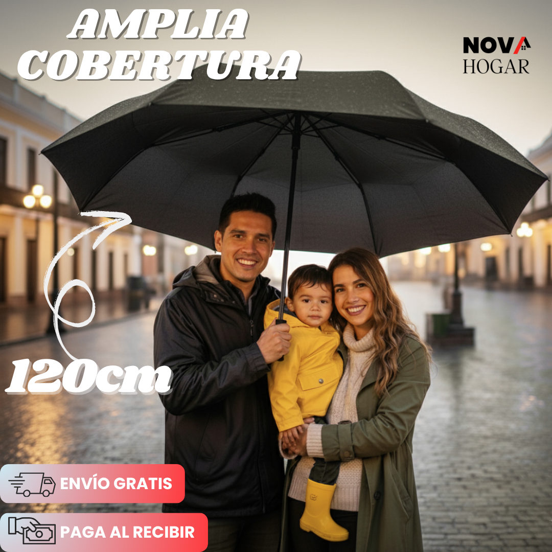 SkyShield Fold™ Sombrilla Extragrande Reforzada 120 cm