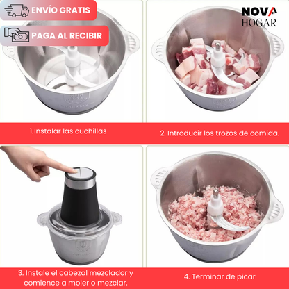 TurboChef™ Molino Picador Eléctrico Ultrarápido y Seguro
