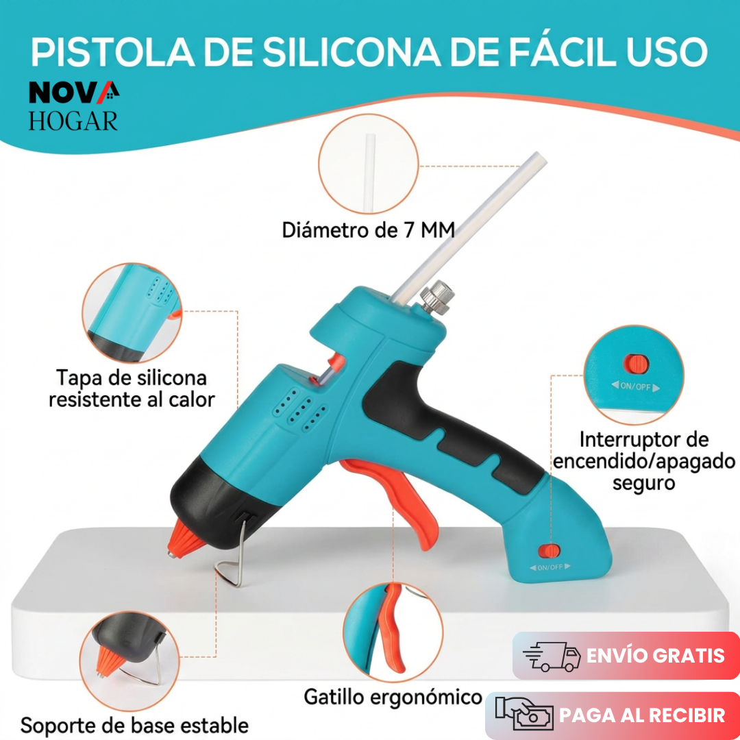 FreeGlue™ Pistola de Pegamento Recargable