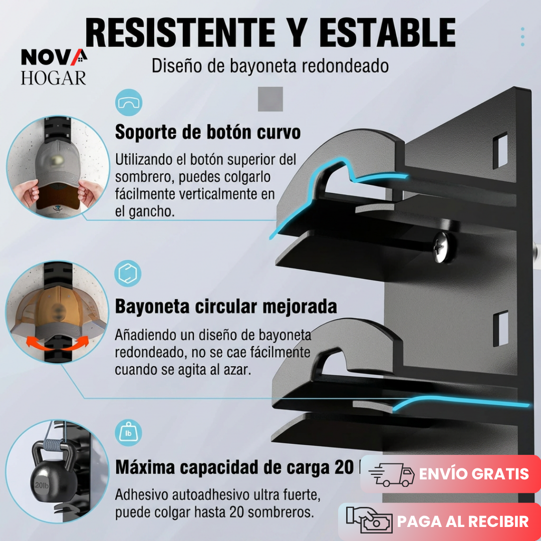 CapKeep™ Organizador De Gorras De Pared