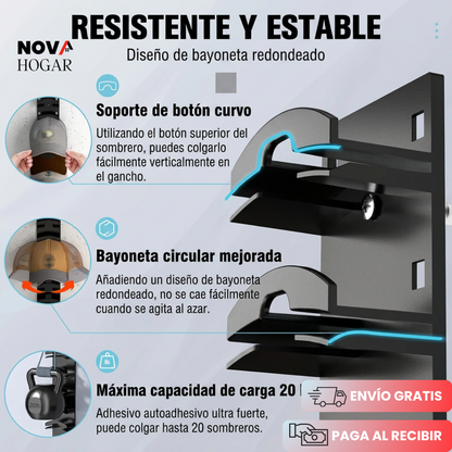 CapKeep™ Organizador De Gorras De Pared