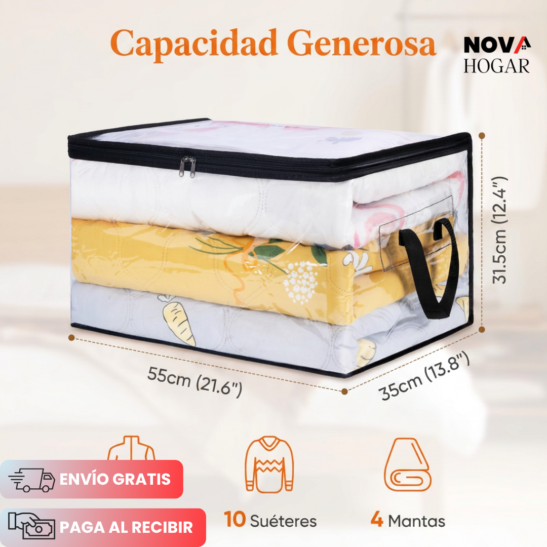 2x1 PackGuard™ Bolsas Organizadoras Grandes Transparentes