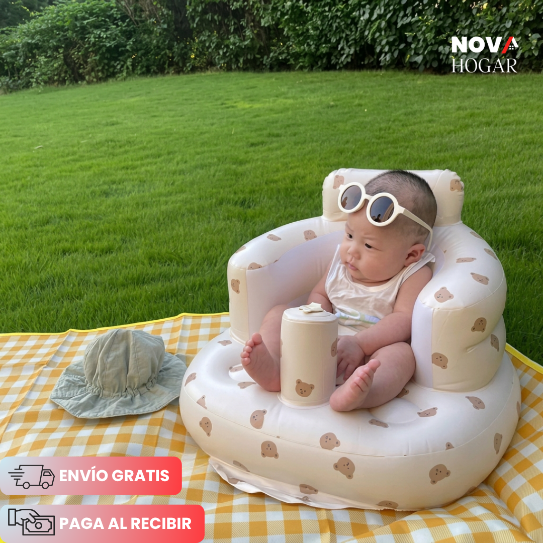 SafeSit™ Asiento Inflable Seguro Portátil para Bebés