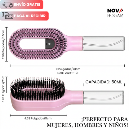 MistGlide™ Cepillo Antienredos Con Spray Hidratante