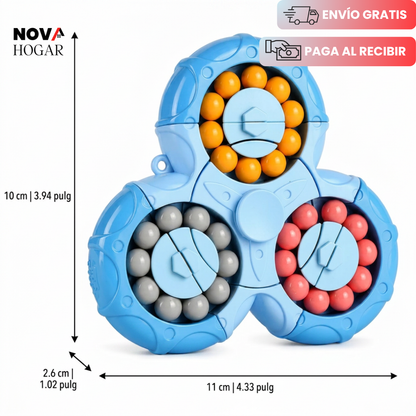 2x1 FocusSpin™ Rompecabezas Anti-Estrés Giratorio