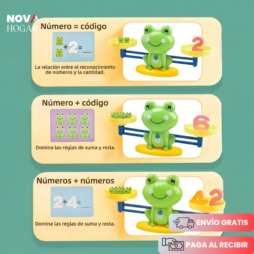 FroggyCount™ Balanza Educativa de Matemáticas Divertidas