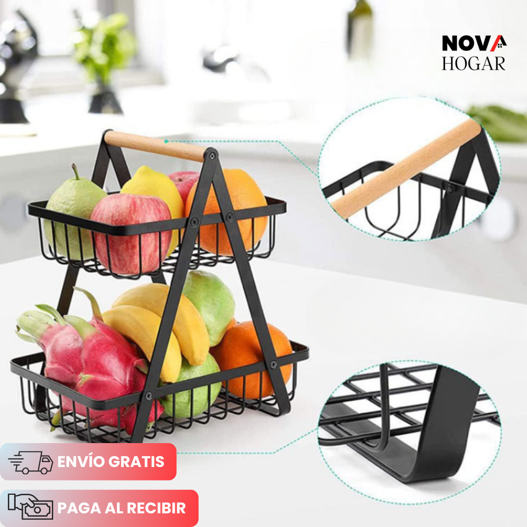 FreshLuxe™ Organizador de 2 Niveles para Cocina