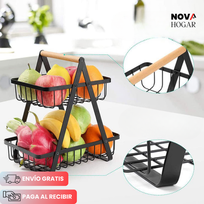 FreshLuxe™ Organizador de 2 Niveles para Cocina