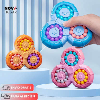 2x1 FocusSpin™ Rompecabezas Anti-Estrés Giratorio