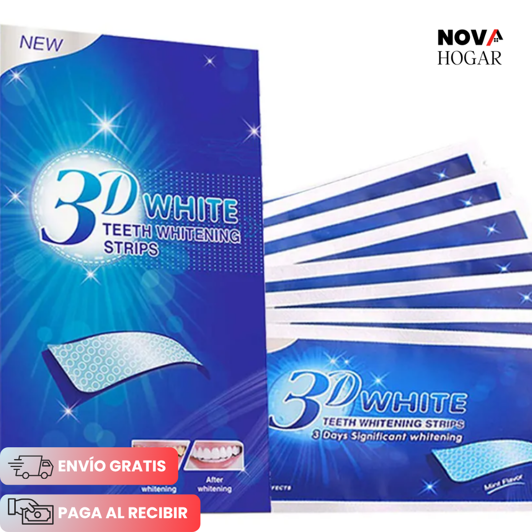 Pack x14 WhiteGlow™ Tiras Blanqueadoras de Dientes