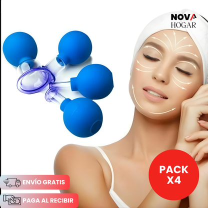 SculptLift™ Set Terapia Facial con Ventosas Relajante