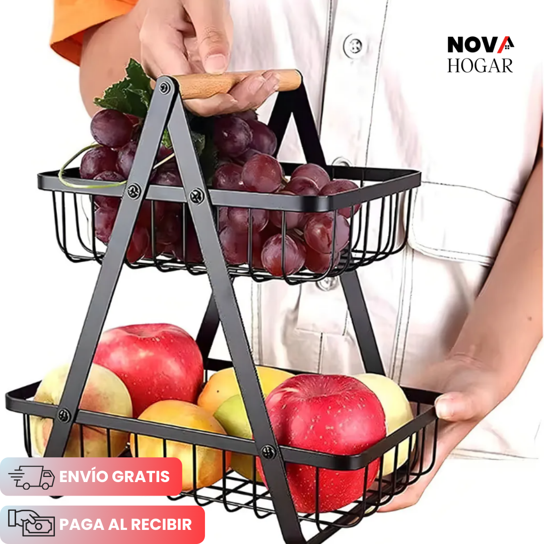 FreshLuxe™ Organizador de 2 Niveles para Cocina