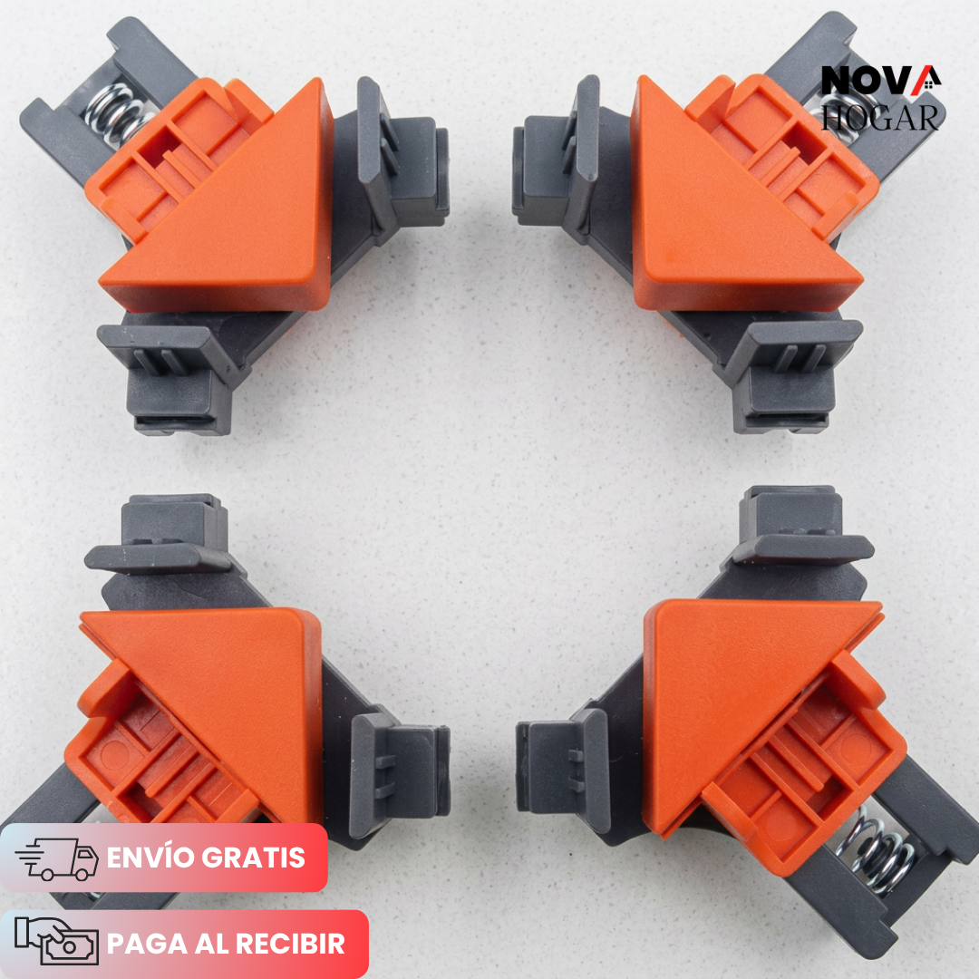 QuickClamp™ Set x4 Abrazaderas de Ángulos para Carpintería